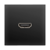 Розетка Werkel HDMI черная матовая WL08-60-11 4690389111051
