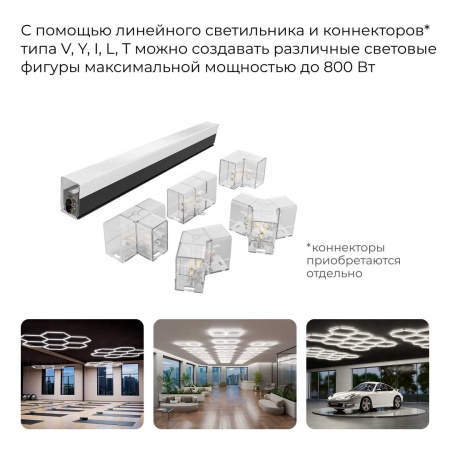 Накладной линейный светодиодный светильник Apeyron 30-57