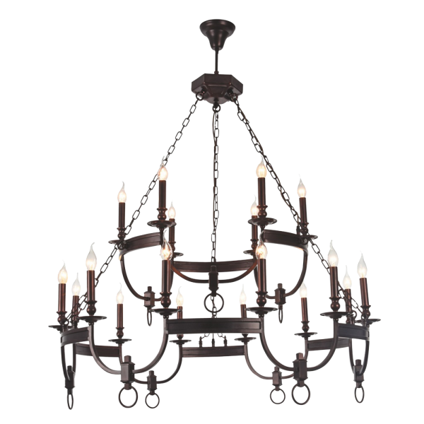 Подвесная люстра Crystal Lux Suerte Brown SP12+6