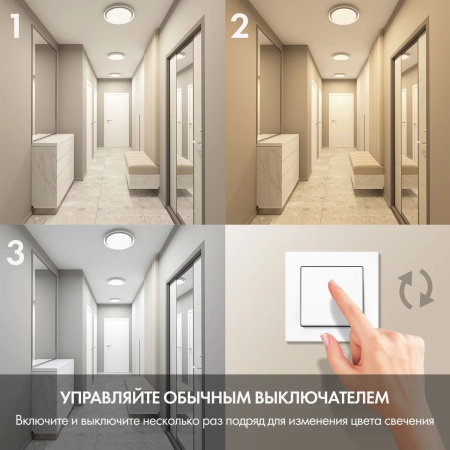 Потолочный светодиодный светильник Denkirs DK6516-WH/1