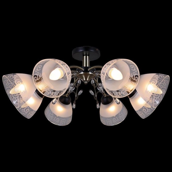 Потолочная люстра Illumico IL0287-8CSQ-29 BK AB