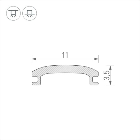 Рассеиватель Arlight Stretch-Shadow-100M Opal-PVC 046369