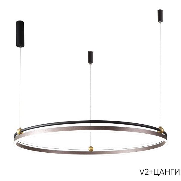 Подвесной светодиодный светильник Crystal Lux Fernando SP88W Led Coffee/Black