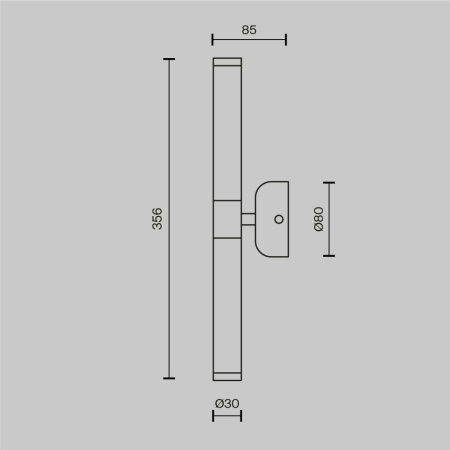 Настенный светильник Maytoni Modern Axis MOD106WL-L10G3K