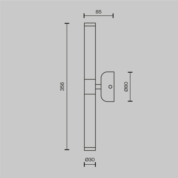 Настенный светильник Maytoni Modern Axis MOD106WL-L10G3K