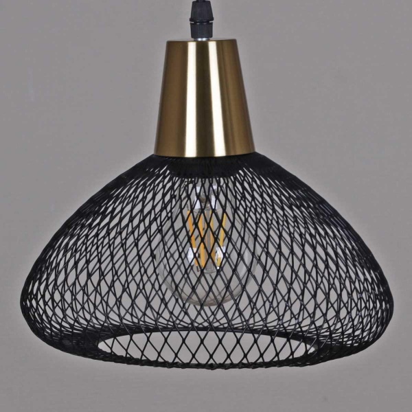 Люстра Reluce 03204-3.9-01 BK+COPPER