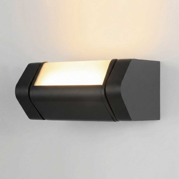 Уличный настенный светодиодный светильник Elektrostandard Dors D LED (35163/D) 3000K черный a072077