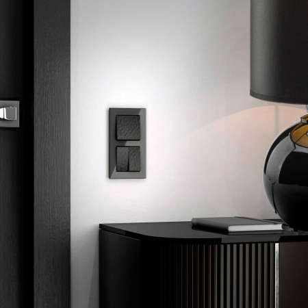 Выключатель Werkel Hammer одноклавишный проходной черный W1212008 4690389162053