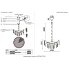 Подвесная люстра Crystal Lux HEDONIST HEDONIST SP12