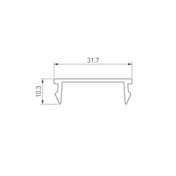 Рассеиватель Arlight Line-S-W32-2000 Opal 041582