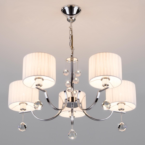 Подвесная люстра Eurosvet 60095/5 хром