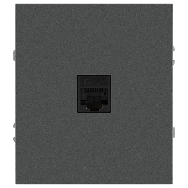 Розетка ЭРА Arktik 16-3107-06 информационная RJ45 графит Б0070479