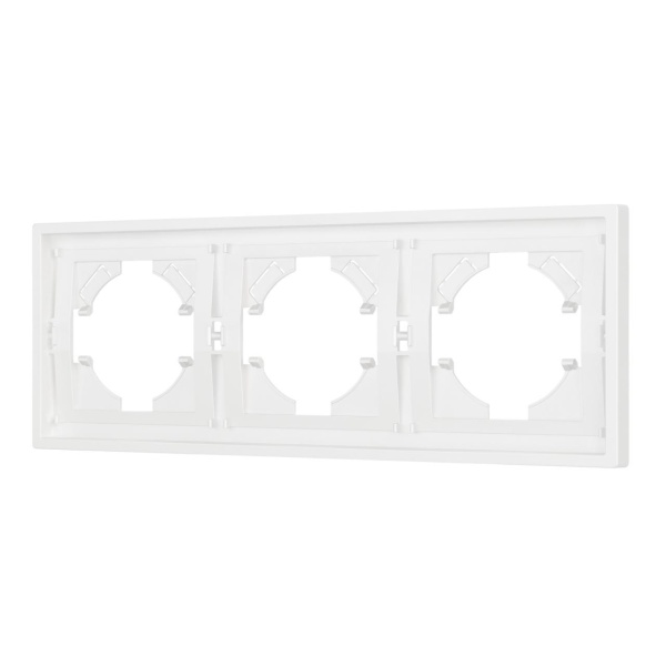 Рамка пластиковая FRM-TENDO-SFPL-3-WH Arlight 054653