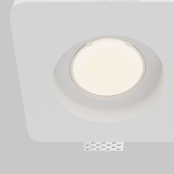 Встраиваемый светильник Maytoni Technical Gyps Modern DL002-GU10-02-W