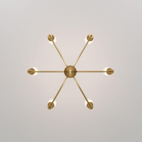 Подвесная люстра Eurosvet Rhyton 60167/6 латунь