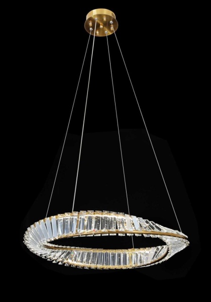 Люстра подвесная Alfa Light F4024-69 φ600 GD LED 72+72W