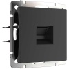 Розетка Werkel Ethernet RJ-45 черный матовый W1181008 4690389156946