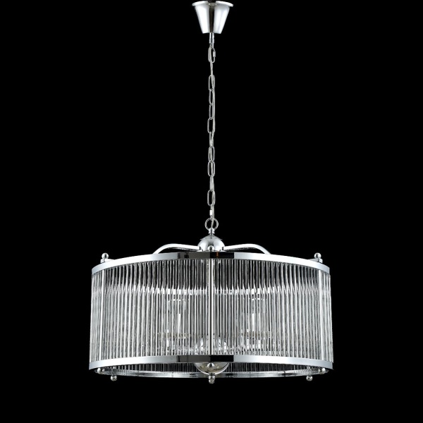 Подвесная люстра Crystal Lux Tadeo SP6 D600 Chrome/Transparente