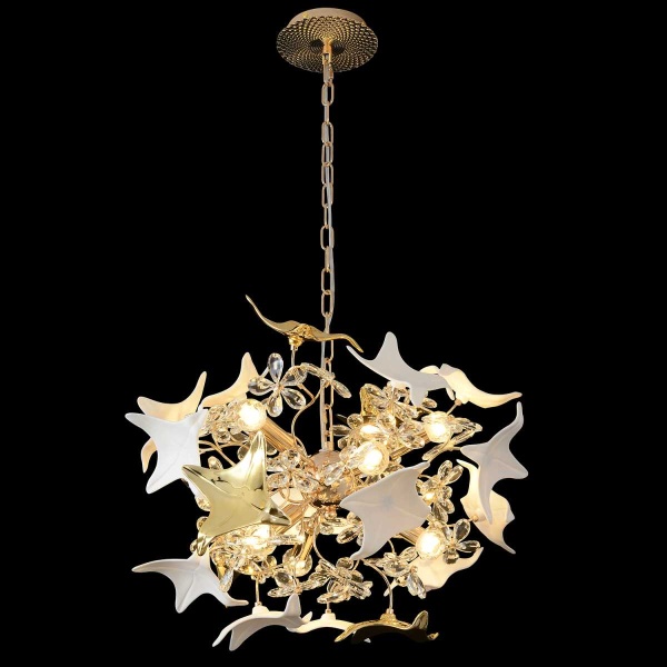 Подвесная люстра Crystal Lux LETISIA SP9 GOLD