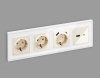 Лицевая панель розетки AMBRELLA VOLT AP3110