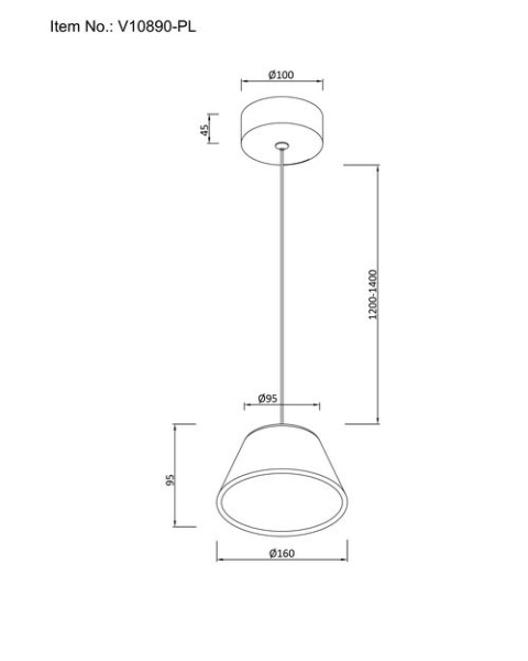 Подвесной светодиодный светильник Moderli Atla V10890-PL