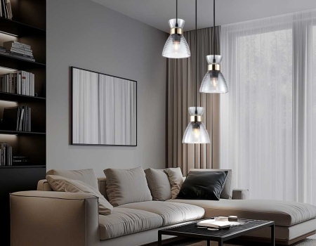 Светильник подвесной со стеклянными плафонами Ambrella light Traditional TR3408