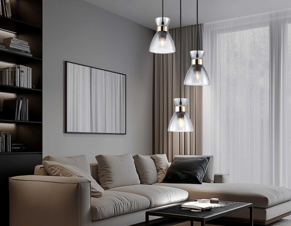 Светильник подвесной со стеклянными плафонами Ambrella light Traditional TR3408