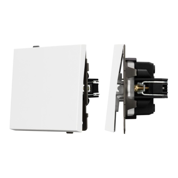 Механизм выключателя одноклавишный проходной SWT-TENDO-MKP1-PL-WH (230V, 10A) Arlight 054148