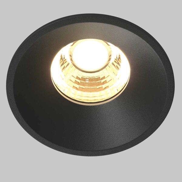 Встраиваемый светильник Maytoni Technical Downlight Round DL058-7W2.7K-B