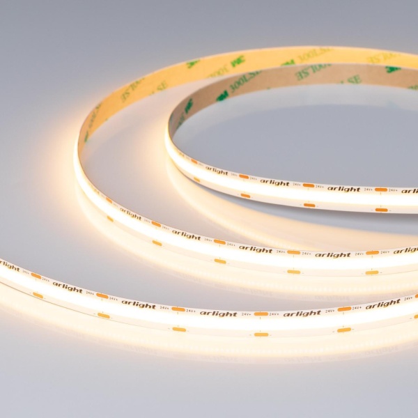 Светодиодная лента COB-X576-10mm 24V Warm2700 (15 W/m, IP20, 5m) Arlight 059122