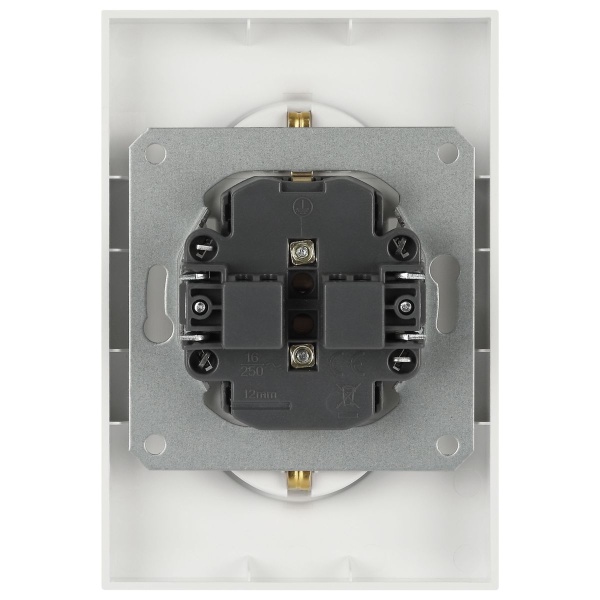 Розетка ЭРА Arktik 16-2105-04 двойная с заземлением 2X2P+E Schuko со шторками 16А-250В шампань Б0070457