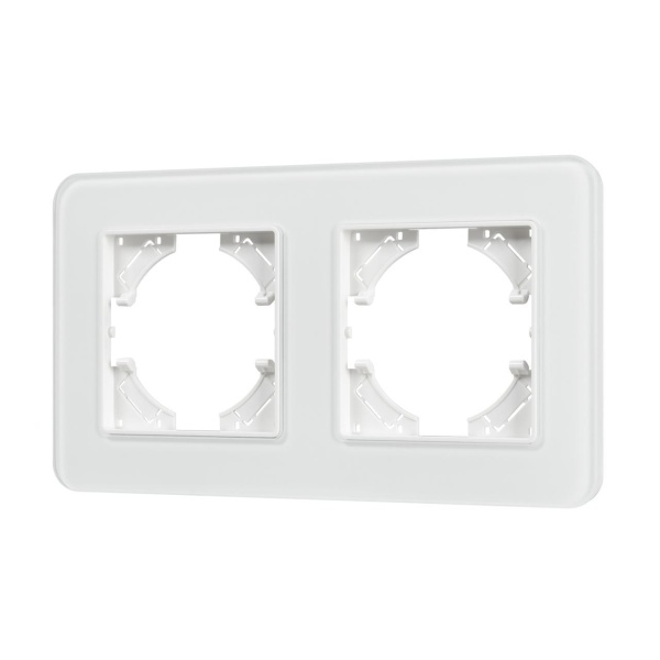 Рамка стеклянная FRM-OMALI-SFGS-2-WH Arlight 049708