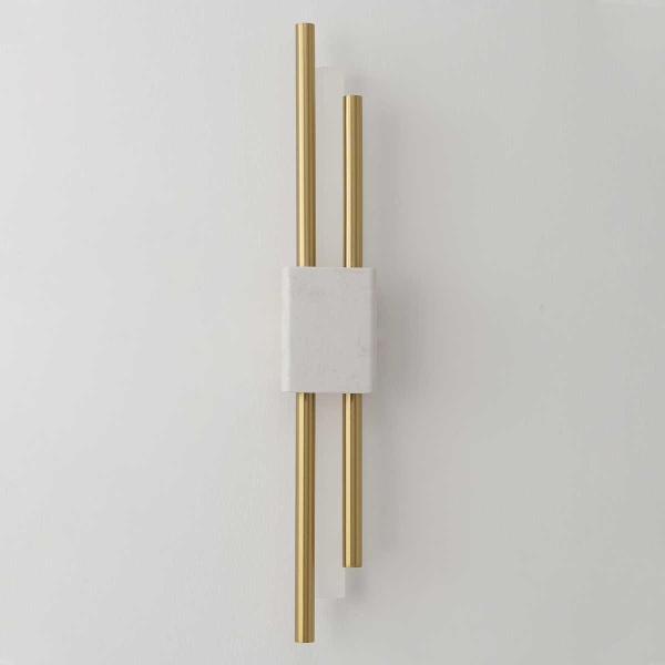 Бра Crystal Lux CARTA AP6W LED WHITE/BRASS
