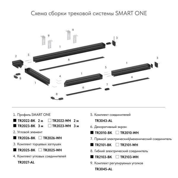 Заглушка Denkirs Smart One (2 шт.) TR2025-BK