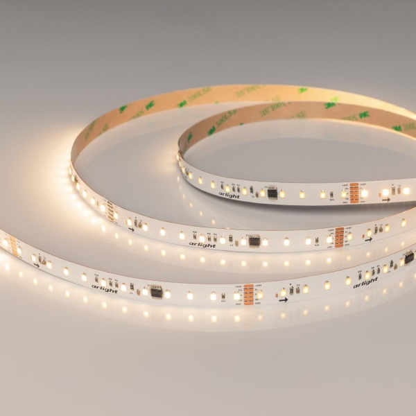 Светодиодная лента DMX-A96-12mm 24V Warm3000-PX12 (14 W/m, IP20, 5m) Arlight 058173