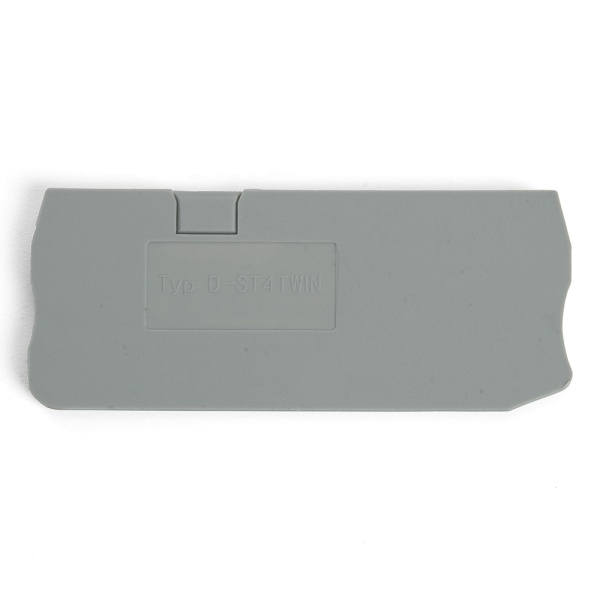 LD561-1-40 Торцевая заглушка для ЗНИ LD553 4 мм²  (JXB ST 4), серый STEKKER