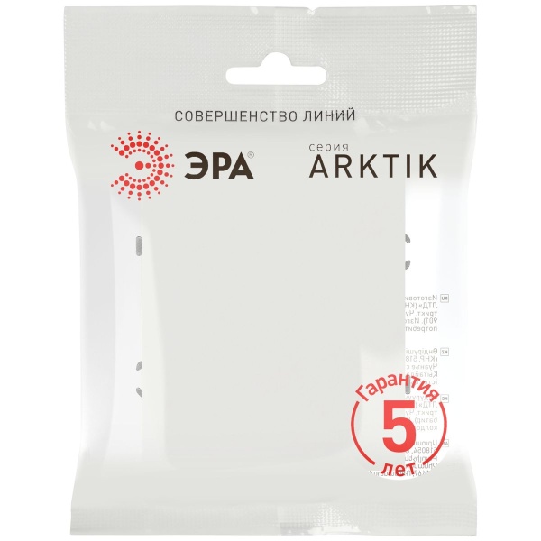 Выключатель ЭРА Arktik 16-1101-08 10АХ-250В белый матовый Б0070321