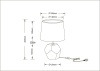 Настольная лампа Arte Lamp Zibal A5005LT-1WH