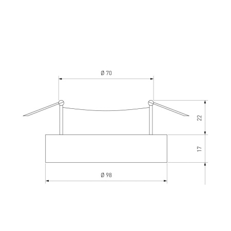 Встраиваемый светильник Elektrostandard 118 MR16 серебро/черный a053349
