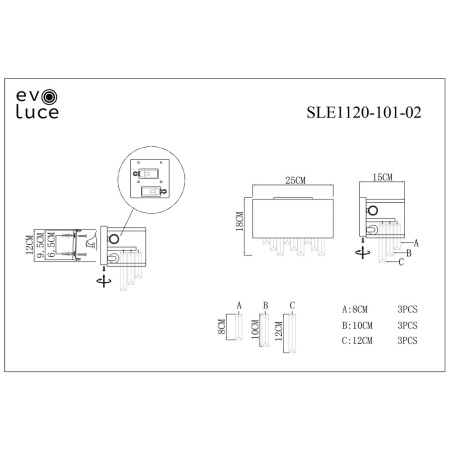 Настенный светильник Evoluce Dahlia SLE1120-101-02