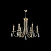 Подвесная люстра Crystal Lux Victoria SP6 Gold/Amber