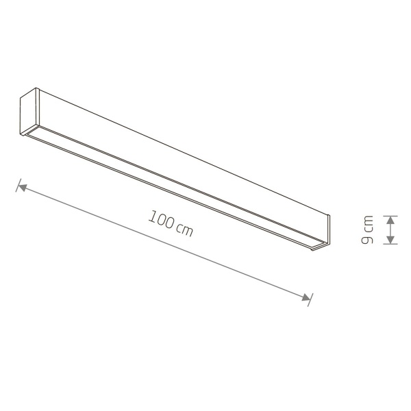 Уличный настенно-потолочный светильник Nowodvorski Outline Led M Black 11361