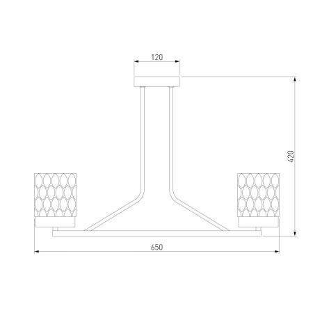 Потолочная люстра Eurosvet Calle 60127/6 хром