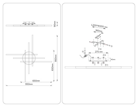 Люстра Ambrella Light COMFORT FL6286