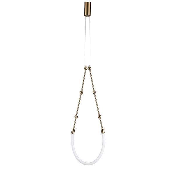 Подвесной светодиодный светильник Indigo Corda 14010/1P Brass V000062L