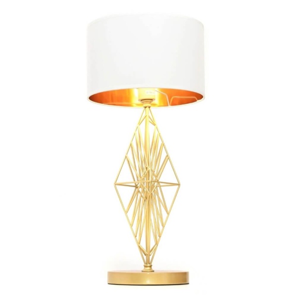 Настольная лампа Lumina Deco Salvari LDT 5533 GD+WT