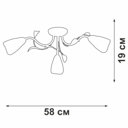 Потолочная люстра Vitaluce V3871-0/3PL