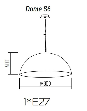 Подвесной светильник TopDecor Dome S6 09