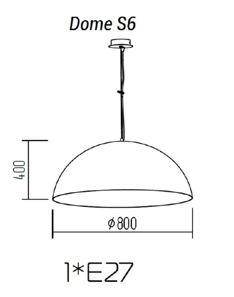 Подвесной светильник TopDecor Dome S6 11