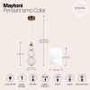 Подвесной светодиодный светильник Maytoni Collar P069PL-L16G3K
